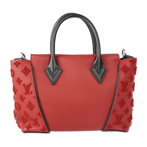 Louis Vuitton Tote W BB Handbag M94629 Vaux Cashmereleather Threes Redish Black - Picture 3 of 9